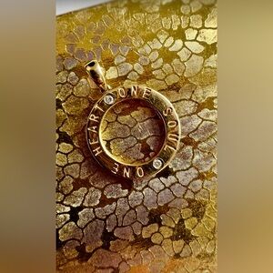 14K Gold Pendant with Engraved Message